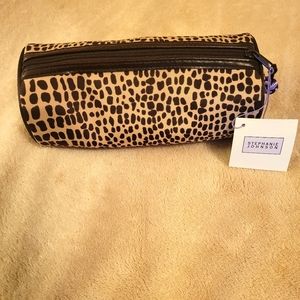 Stephanie Johnson barrel cosmetic bag